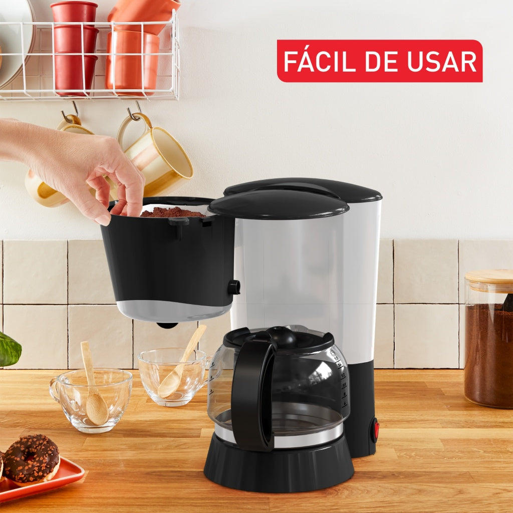 Cafetera goteo Tefal CM171810, 15 tazas, negra