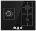 Encimera Hisense GG633B, 3 fuegos, 60cm, Cristal G