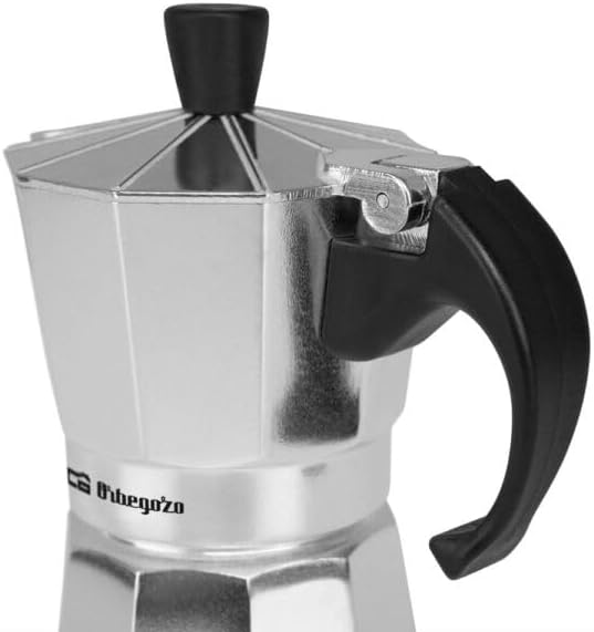 Cafetera Orbegozo KF200, 2 tz, aluminio