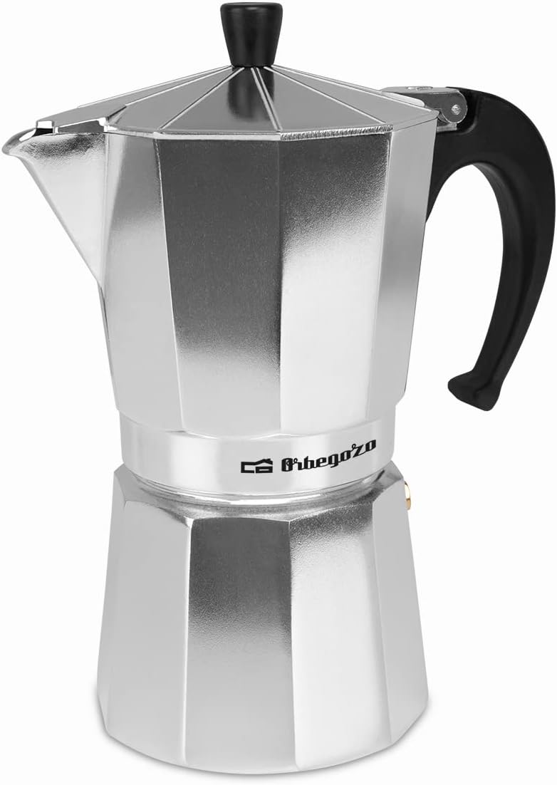 Cafetera Orbegozo KFS920, 9 tz, aluminio