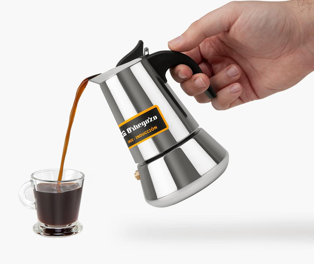 Cafetera Orbegozo KFI260, 2 tz, Inox, induccion