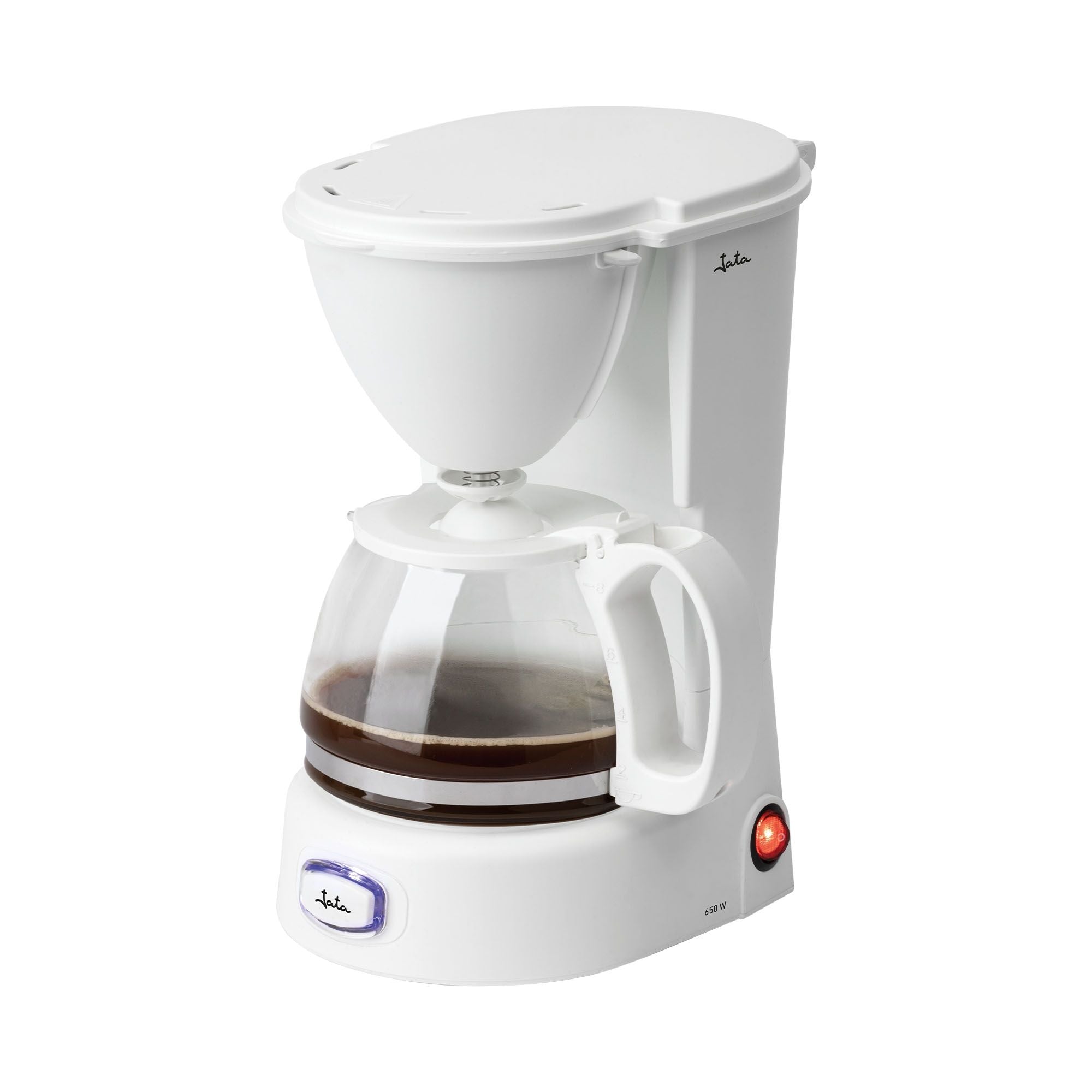 Cafetera Goteo Jata JECA1752, 8 Tazas, 650w, Blanca