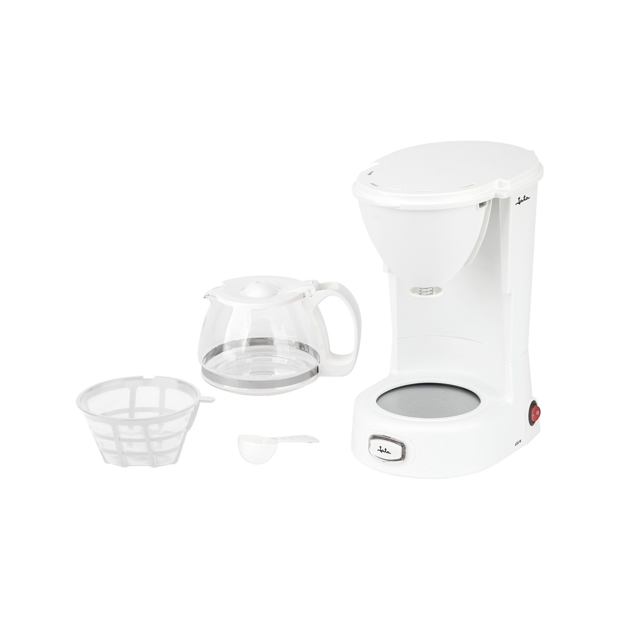 Cafetera Goteo Jata JECA1752, 8 Tazas, 650w, Blanca