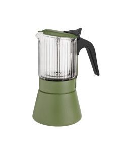 Cafetera Inoxibar BOROSILICATO verde 6 Tazas