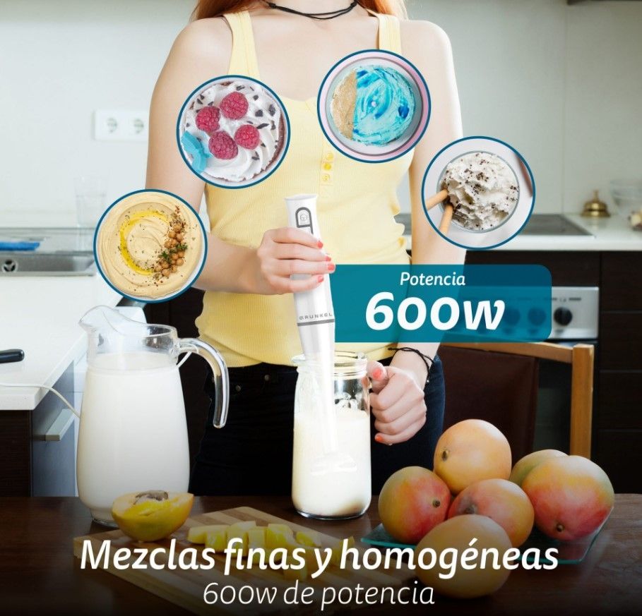 Batidora Brazo Grunkel MP600EASY, 600w