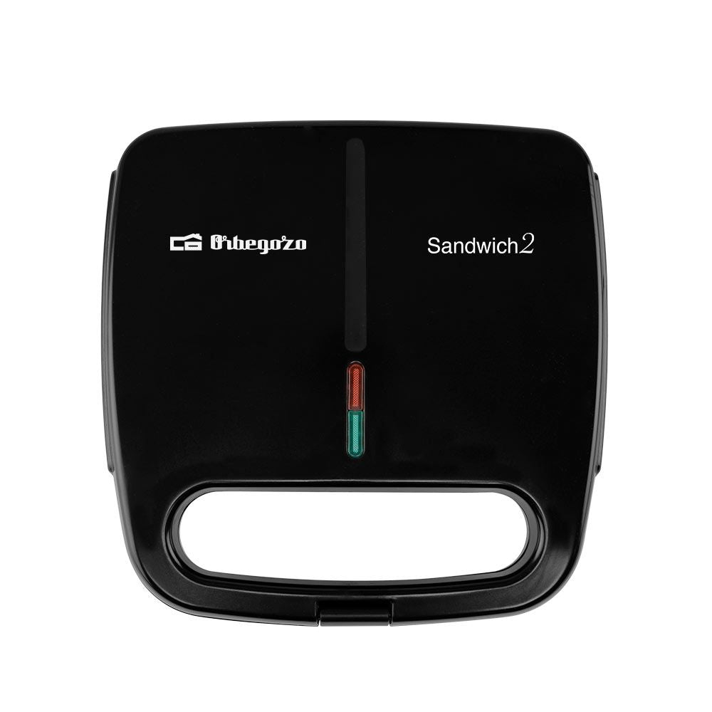 Sandwichera Orbegozo SW4910, 800w, Negro