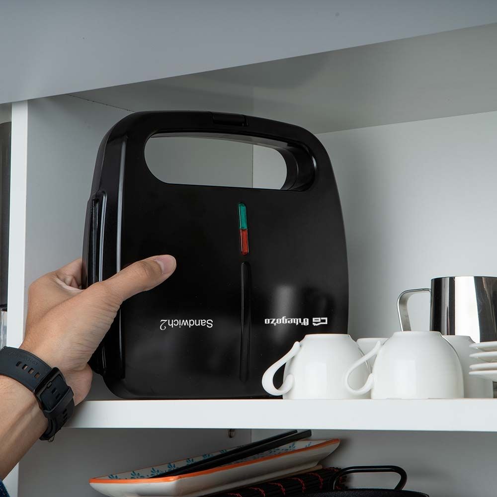 Sandwichera Orbegozo SW4910, 800w, Negro