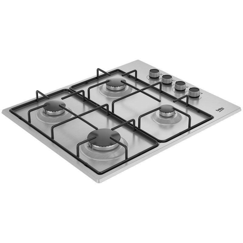 Encimera Beko HIGG64103SXN, 4 fuegos, gas, 60cm