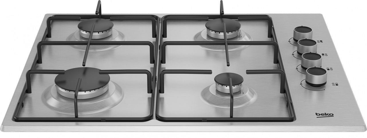 Encimera Beko HIGG64103SXN, 4 fuegos, gas, 60cm
