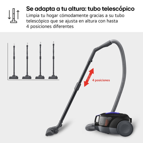 Aspirador trineo LG VC5506NHTB, 650w, 1,1l