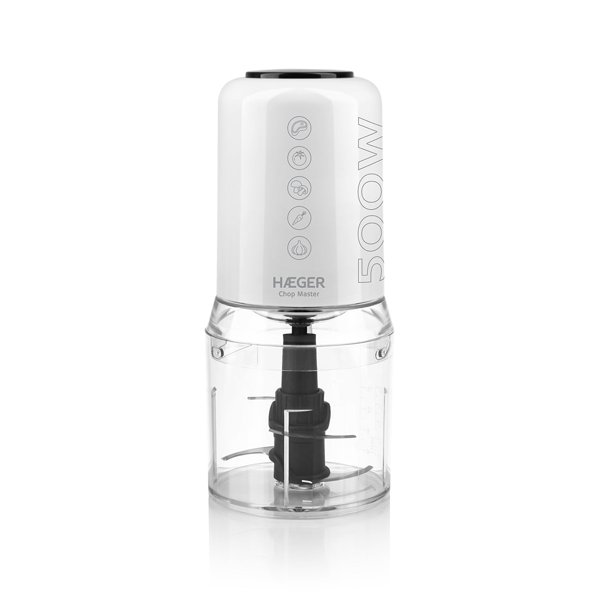 Picadora electrica Haeger CH50W008A, 300w, Blanco
