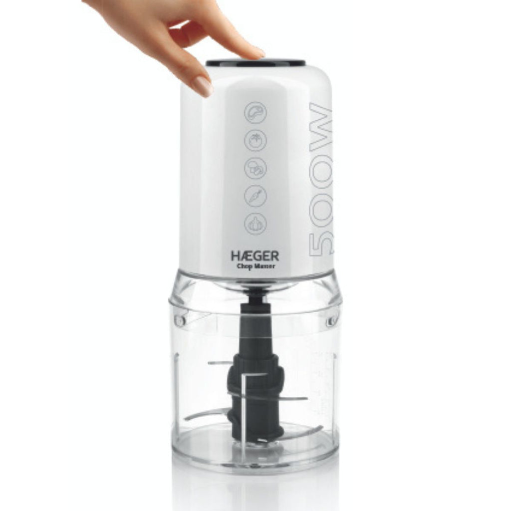 Picadora electrica Haeger CH50W008A, 300w, Blanco