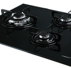 Encimera Cata CI6021BK, Cristal, 3 fuegos, Negra