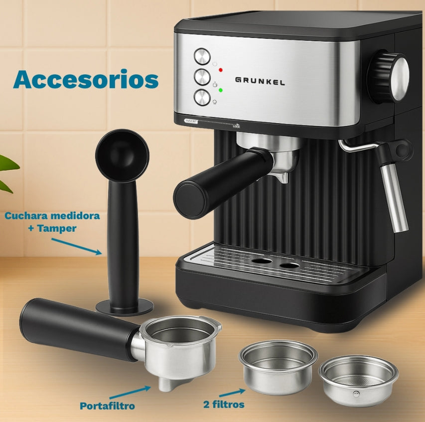 Cafetera Espresso Grunkel CAFPRESSO20AROMA, 20bar