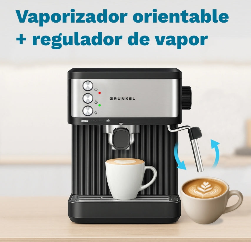 Cafetera Espresso Grunkel CAFPRESSO20AROMA, 20bar