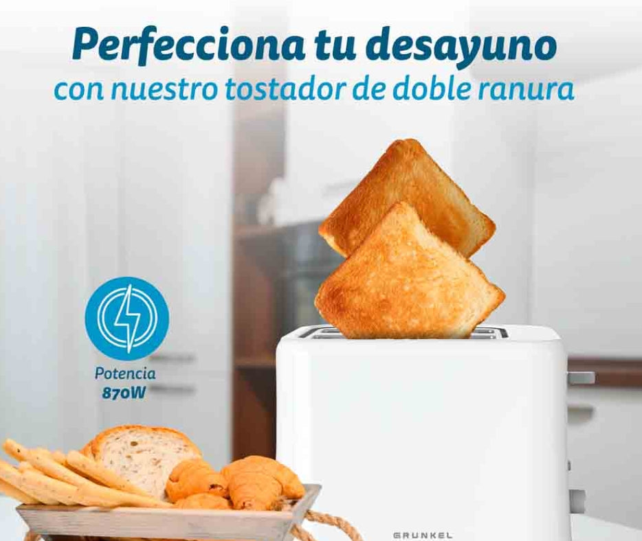 Tostador Grunkel TSBEASYTOAST, 870W, Compacto