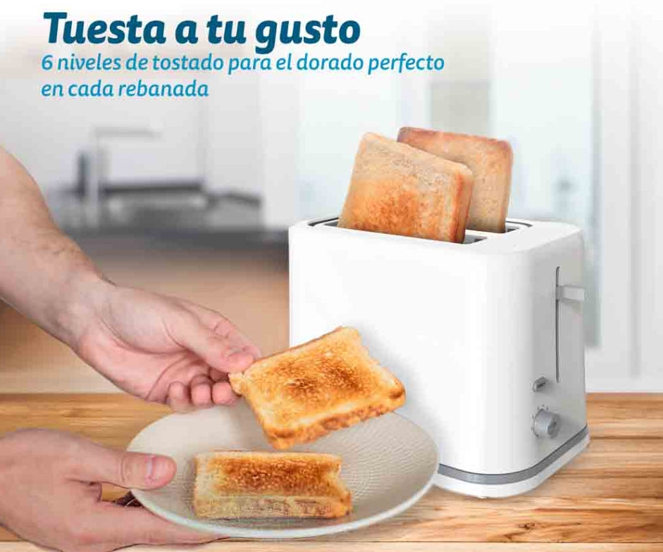 Tostador Grunkel TSBEASYTOAST, 870W, Compacto