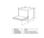 Lavavajillas Midea MTD55S101WES, 6 cub