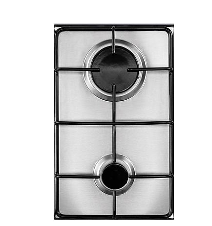 Encimera Beko HDCG32220FX, 2 fuegos, 30cm