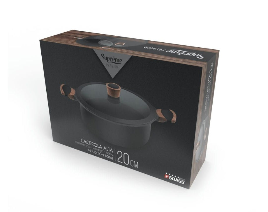 CACEROLA ALUMINIO FUNDIDO PREMIUM ALTA XYLAN 20CM