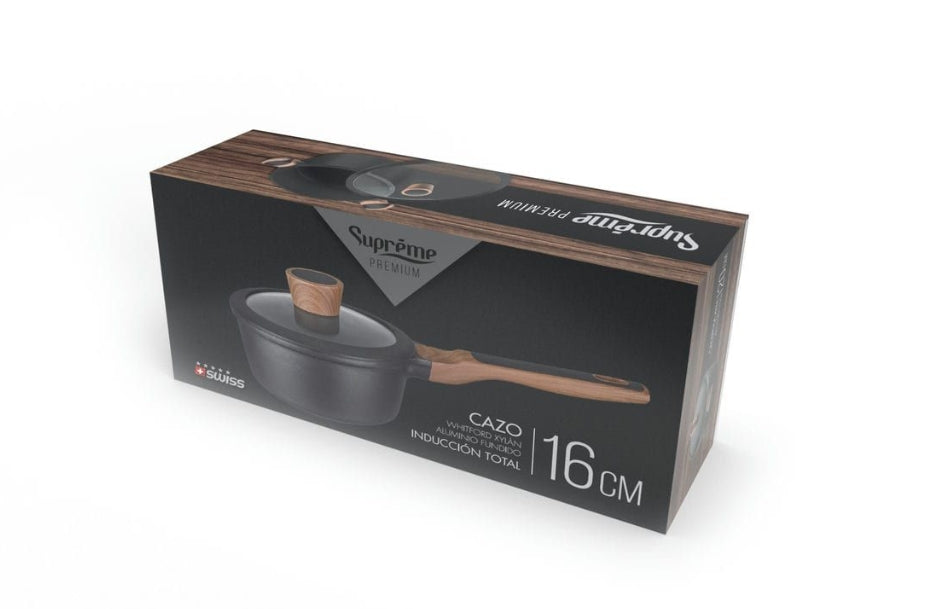 CAZO ALUMINIO FUNDIDO PREMIUM XYLAN 16CM