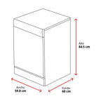 Lavavajillas Hisense HS622E10W, 13cub, E