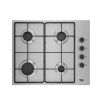 Encimera Beko HIGG64103SXN, 4 fuegos, gas, 60cm