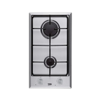 Encimera Beko HDCG32220FX, 2 fuegos, 30cm